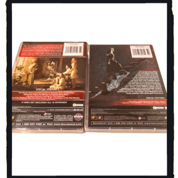 ☠️ American Horror Story ☠️ Complete Seasons 1 & 2 on 8 DVD's Widescreen - Picture 2 of 2